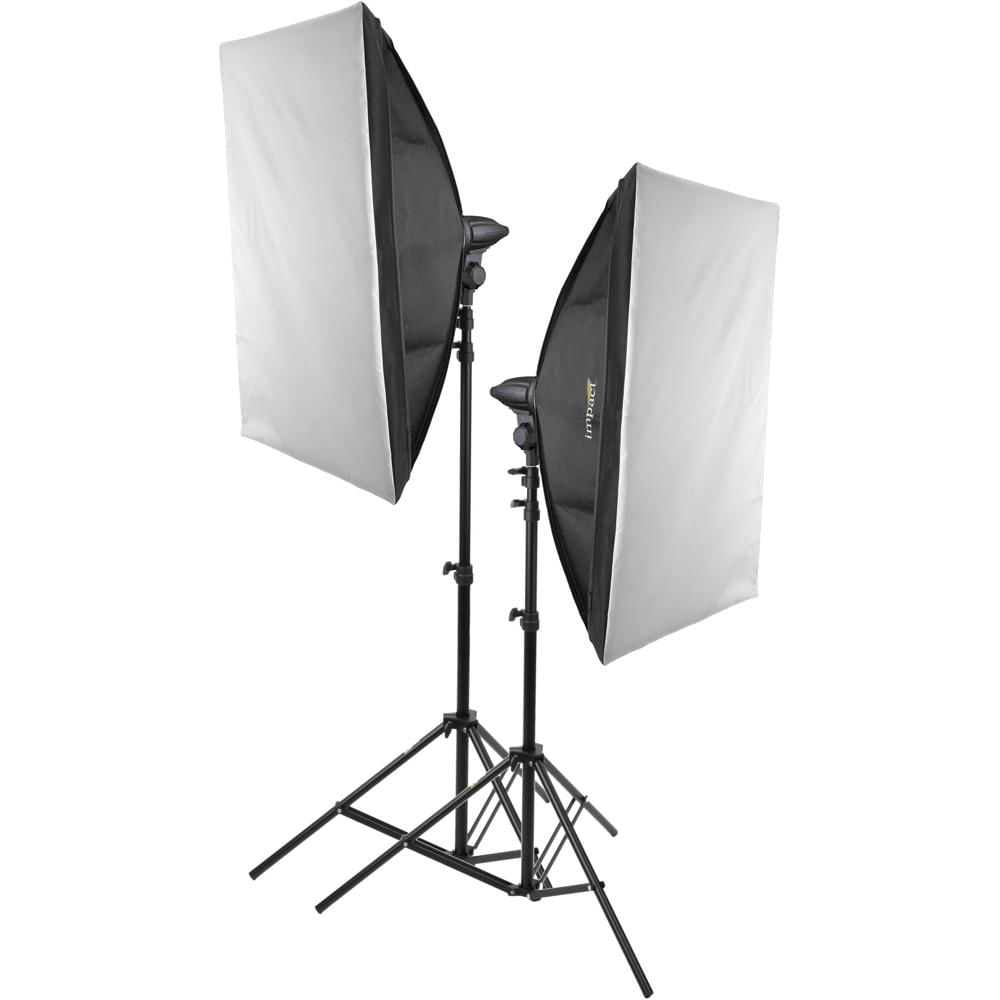 Impact Kit de Iluminación LED 2 Luces con Softboxes y Soportes