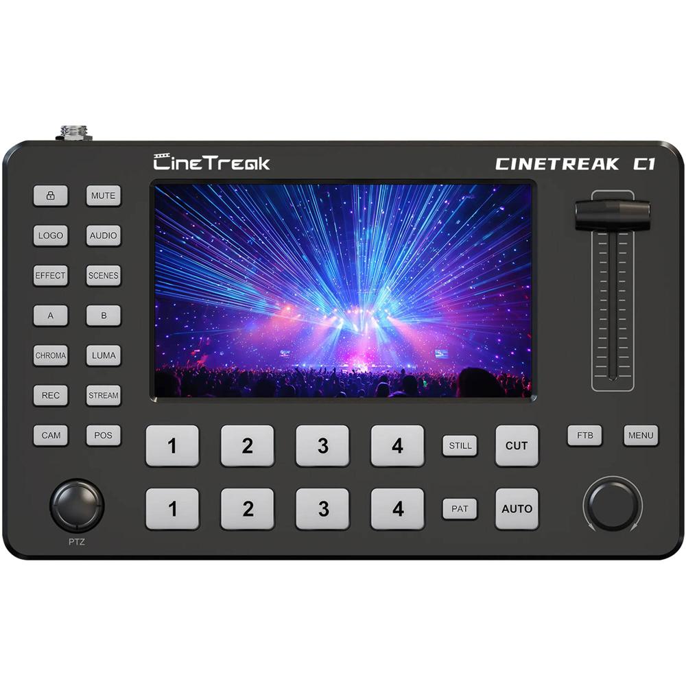 CineTreak Switcher de Video HDMI CL-C1 Compacto 4 Canales con Pantalla de 5"" - Soporta 108