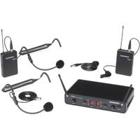 Samson Sistema Inalámbrico de Micrófono Dual-Channel Concert 288 con 2 Micrófonos de Ca