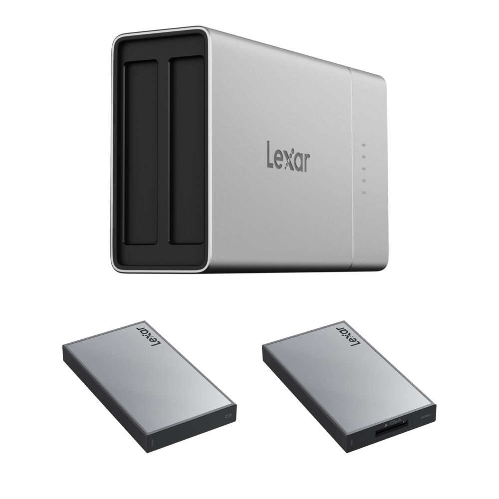 Lexar Professional Workflow Go Docking Station con 2TB SSD y Lector de Tarjetas CFexpress