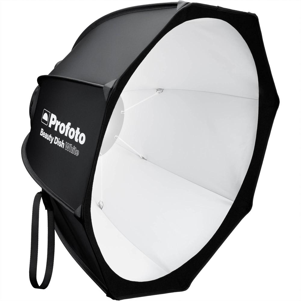Profoto Beauty Dish 24"" Blanco - Ideal para Fotografía de Retrato, Ligero y Plegable con