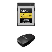 Lexar Tarjeta de Memoria CFexpress Type-B 512GB con Lector USB 3.2 Gen 2x2