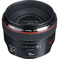 Canon EF 50mm f/1.2L USM - Objetivo de Montura EF, Abertura Máxima f/1.2, Elemento Asfér