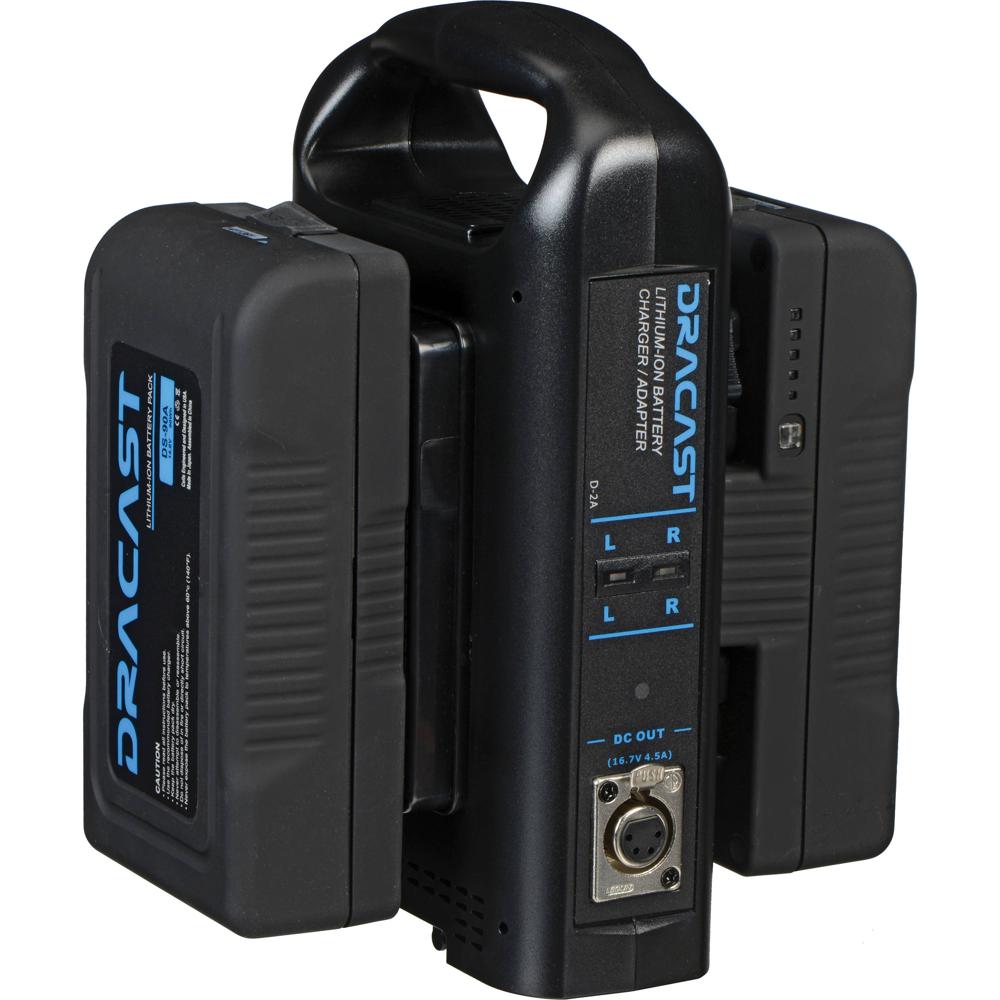 Dracast Kit de Baterías de 14.8V 90Wh Gold-Mount con Cargador Doble