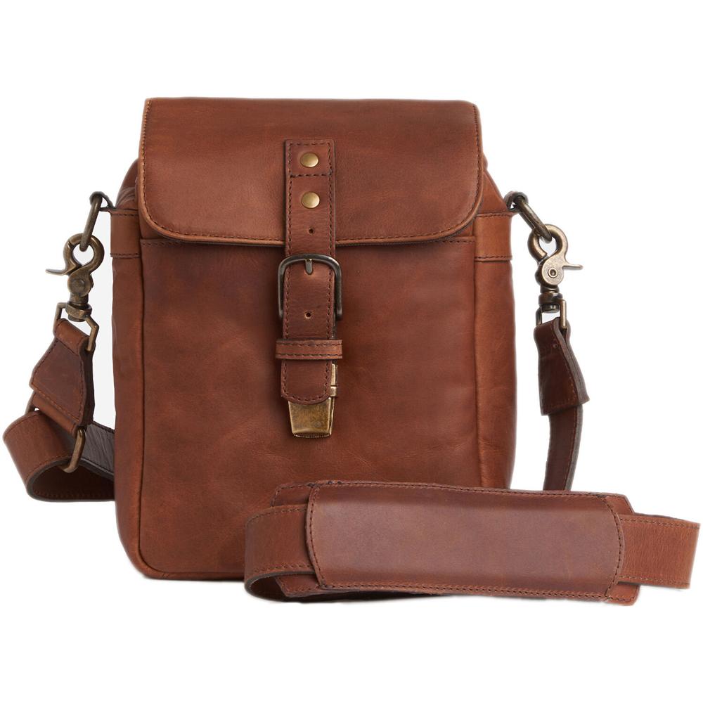 ONA Bolsa de Cámara Bond Street (Cognac Antiguo) - Estilo Mensajero, Piel, Interior Acolc