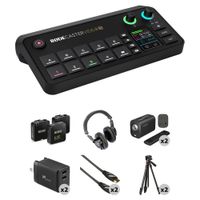 RODE RODECaster Video S Kit de Producción Todo en Uno con 2 Cámaras, Micrófonos Inalám