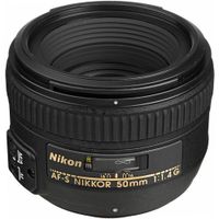 Nikon AF-S NIKKOR 50mm f/1.4G Lente F-Mount FX, Abertura f/1.4 a f/16, Motor de Onda Silen