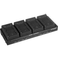 Dolgin Engineering TC40 Cargador de Baterías Cuádruple para Sony BP-U30, BP-U60, BP-U90