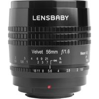 Lensbaby Velvet 56mm f/1.6 Lens para FUJIFILM X - Apertura f/1.6, Diseño Óptico Singlet-