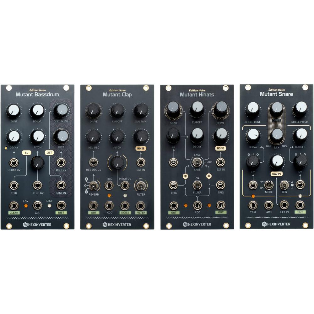 Erica Synths Bundle de Módulos Eurorack Hexinverter - Incluye Mutant Bassdrum, Mutant Sna