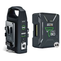 Anton/Bauer Titon 90 Kit de 4 Baterías y Cargador Doble VM2 con Salida XLR de 4 Pines - 4