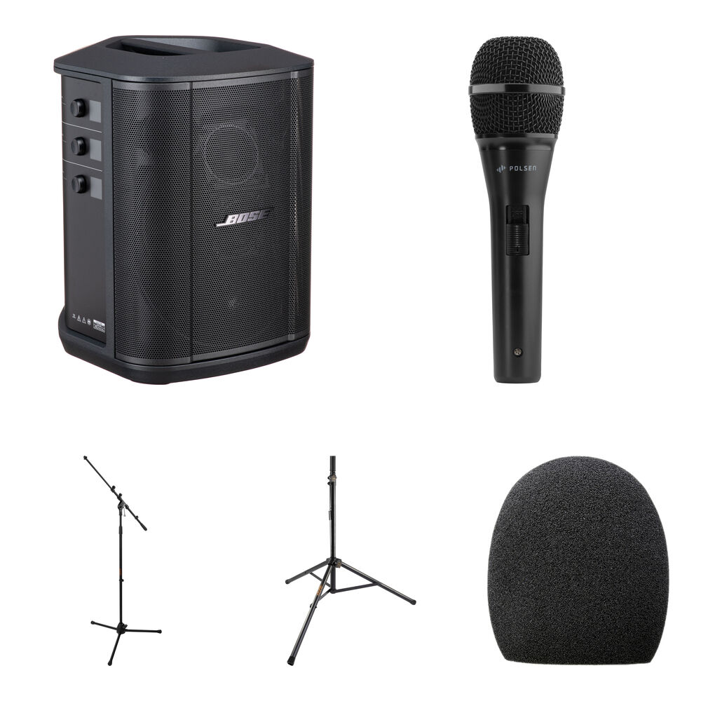 Bose S1 Pro+ Sistema PA Inalámbrico con Micrófono y Soportes
