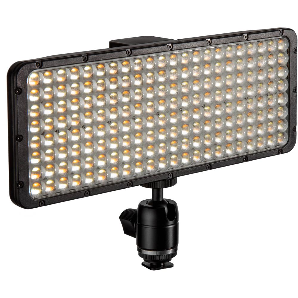 Luxli Cello² 10"" Panel LED RGB On-Camera - 1253 Lux, 2800 a 10,000K, CRI 97, Control Blue
