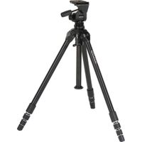 SLIK Trípode Profesional 4 con Cabezal SH-909 3 Vías, Capacidad de Carga 26.5 lb, Altura