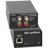 RDL SF-BNC2 Interfaz de Audio Bidireccional Dante con 2 Entradas y 2 Salidas RCA y Mini-Ja