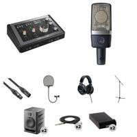 Solid State Logic SSL 2+ MKII Interfaz de Audio/MIDI USB-C con Kit de Estudio en Casa