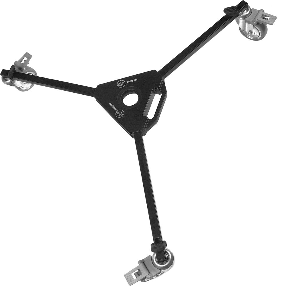 Sachtler Dolly 75 - Dolly para trípodes de 75mm, capacidad de carga 39.9 kg, longitud cer