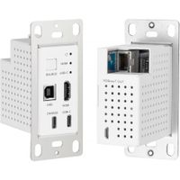 KanexPro Extensor HDMI y USB-C de Pared 2x1 Modelo Premium 18 Gb/s hasta 4K60, Transmisió