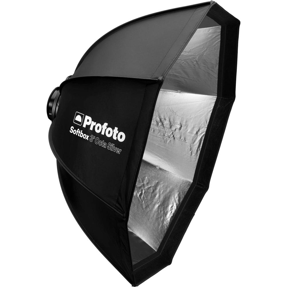 Profoto Octa Softbox 3' - Interior Plateado, Diseño Todo en Uno, Compatible con ProHead y