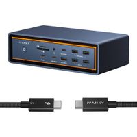 iVANKY FusionDock Max 2 - Dock Thunderbolt 5 para Mac M-Series con 3 Puertos Thunderbolt 5