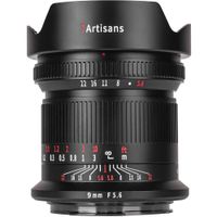 7Artisans Lente 9mm f/5.6 para Canon RF - Diseño Ultra-Ancho, Soporte para Filtros ND, En