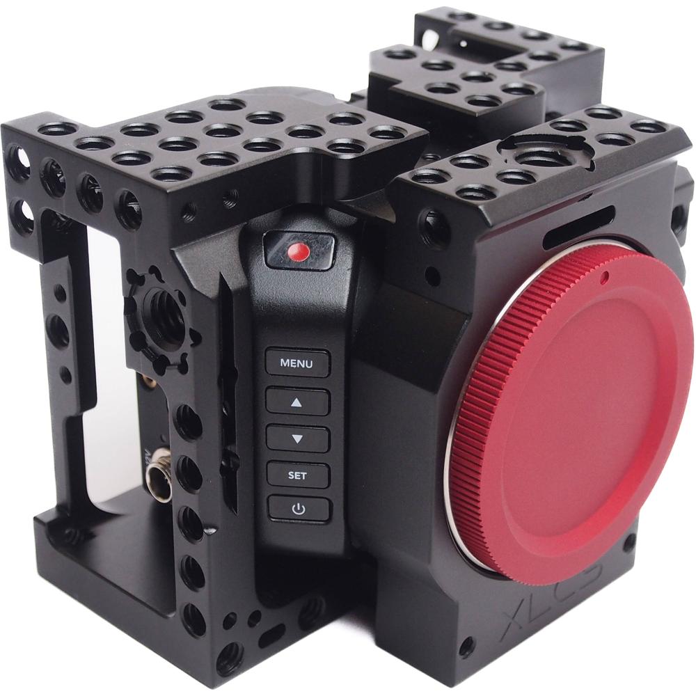 XLCS Designs Cámara Cage Rig V2.0 para Blackmagic Micro 4K G2 con Accesorios y Soporte de