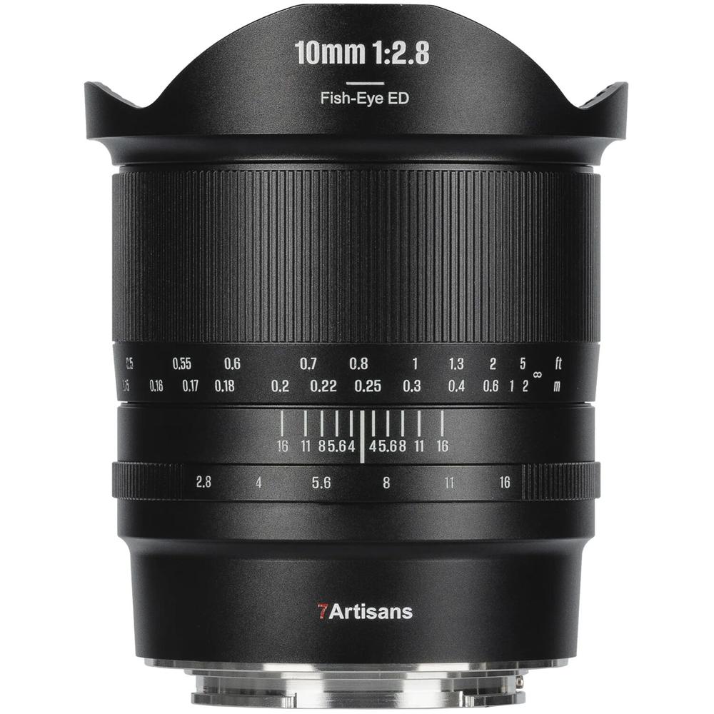 7Artisans Lente 10mm f/2.8 Mark II para Montura Leica L - Fisheye, 185° de Ángulo de Vis