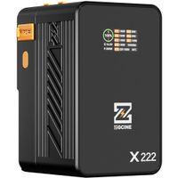 ZGCINE Batería V-Mount ZG-X222 60,000mAh 222Wh con Carga Rápida USB-C y Pantalla IPS