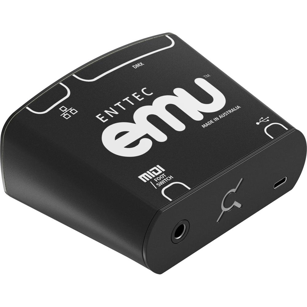 ENTTEC EMU Hardware Interface - Interfaz de Control DMX512 con USB-C, 512 Canales, Integra