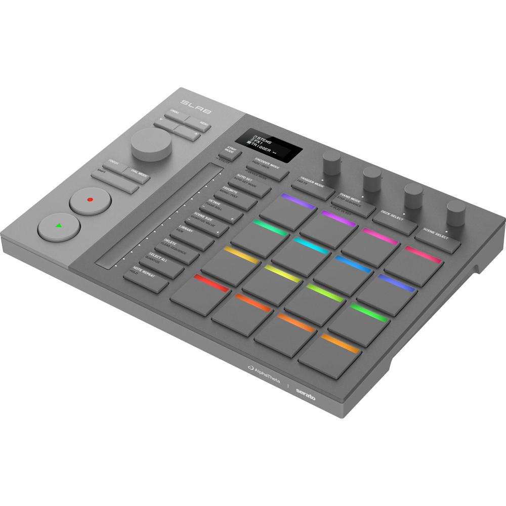 AlphaTheta Controlador SLAB para Serato Studio - 16 Pads Multicolor, Controladores Táctil