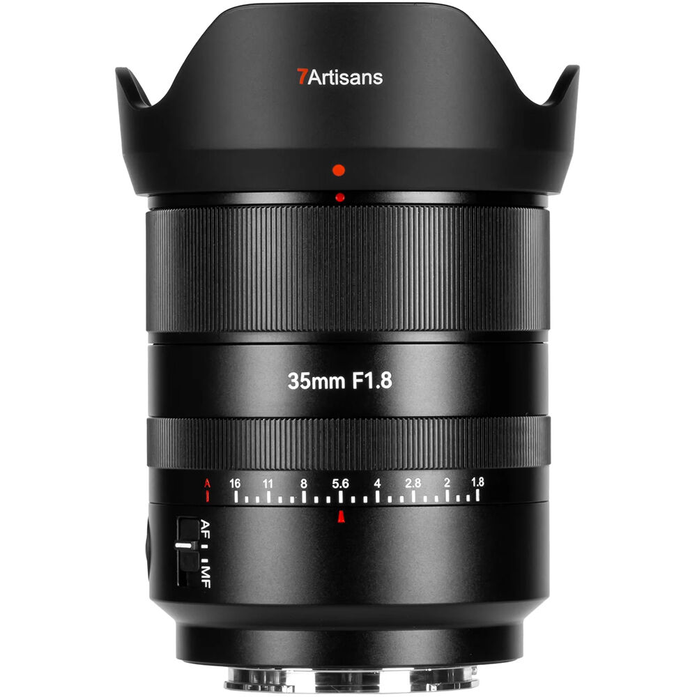 7Artisans 35mm f/1.8 AF Lens para Sony E - Lente Prime Rápida con Motor STM y Diafragma d