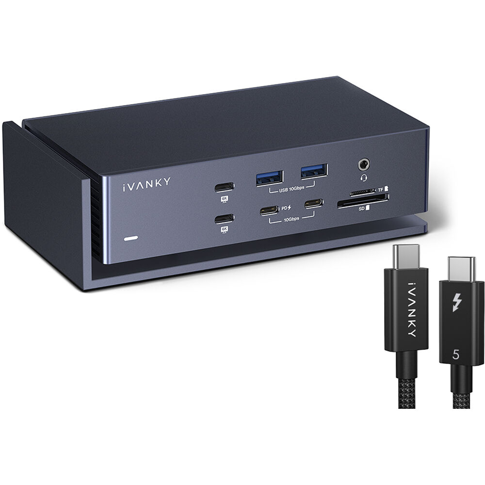 iVANKY FusionDock Max 1 Docking Station para Mac con Thunderbolt 5 Cable de 3.3' - Soporte