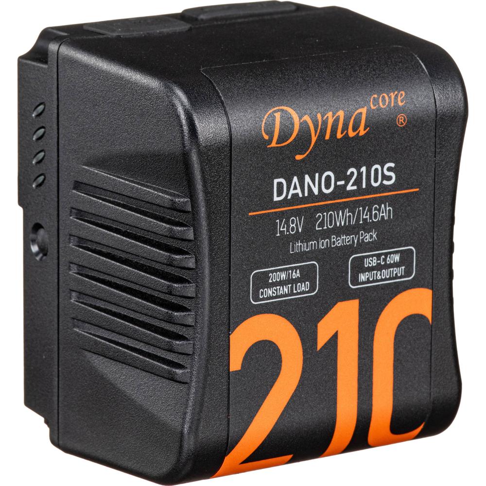 Dynacore DANO-210S Batería Li-Ion V-Mount 210Wh Ultraligera 2.3 lb con Salida D-Tap y USB