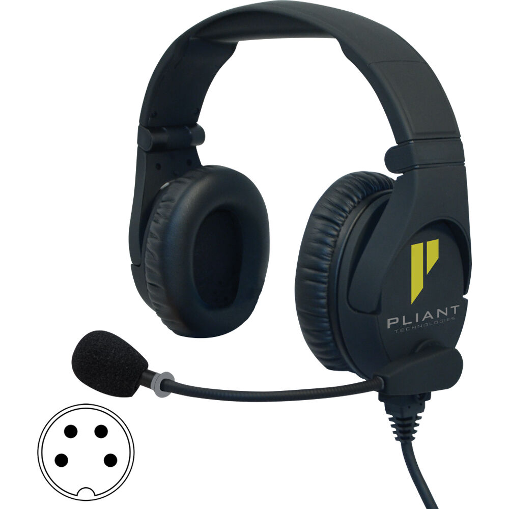 Pliant Technologies SmartBoom PRO Auricular Doble con Micrófono Electret - Conector XLR F