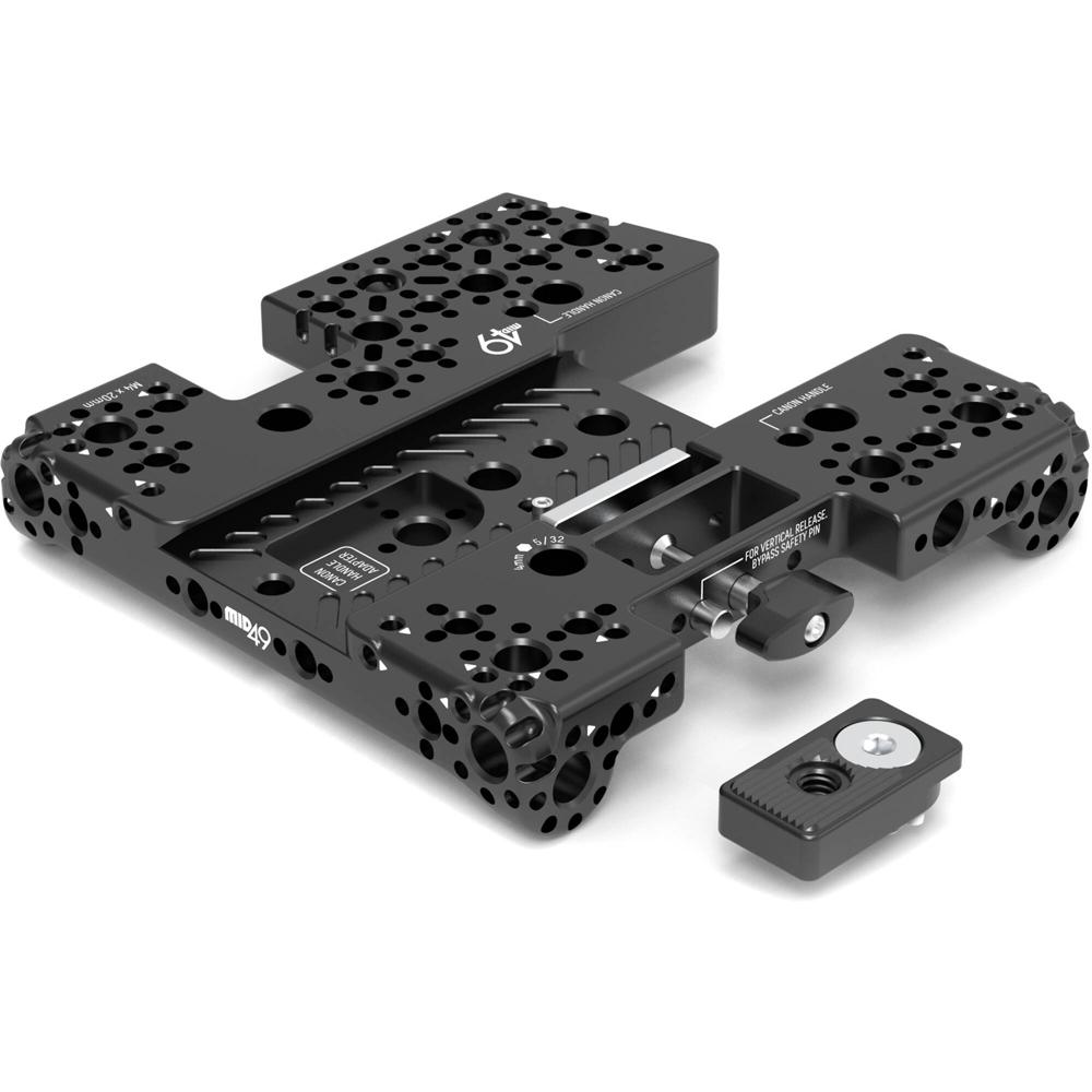 MID49 Placa Superior para Canon C400 con Adaptador de Roseta y Abrazadera Dovetail Arca