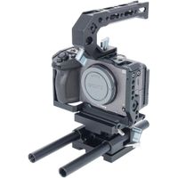 CAME-TV Kit de Jaula de 6 Piezas para Sony FX3 con Base 15mm y Mango Superior Reversible