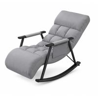 Silla Mecedora Reclinable Acolchada Extra Comodidad Dormitorio Hogar D654-2