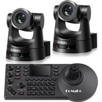 FoMaKo BH302 Bundle de 2 Cámaras PTZ HDMI con Zoom 30x y Controlador