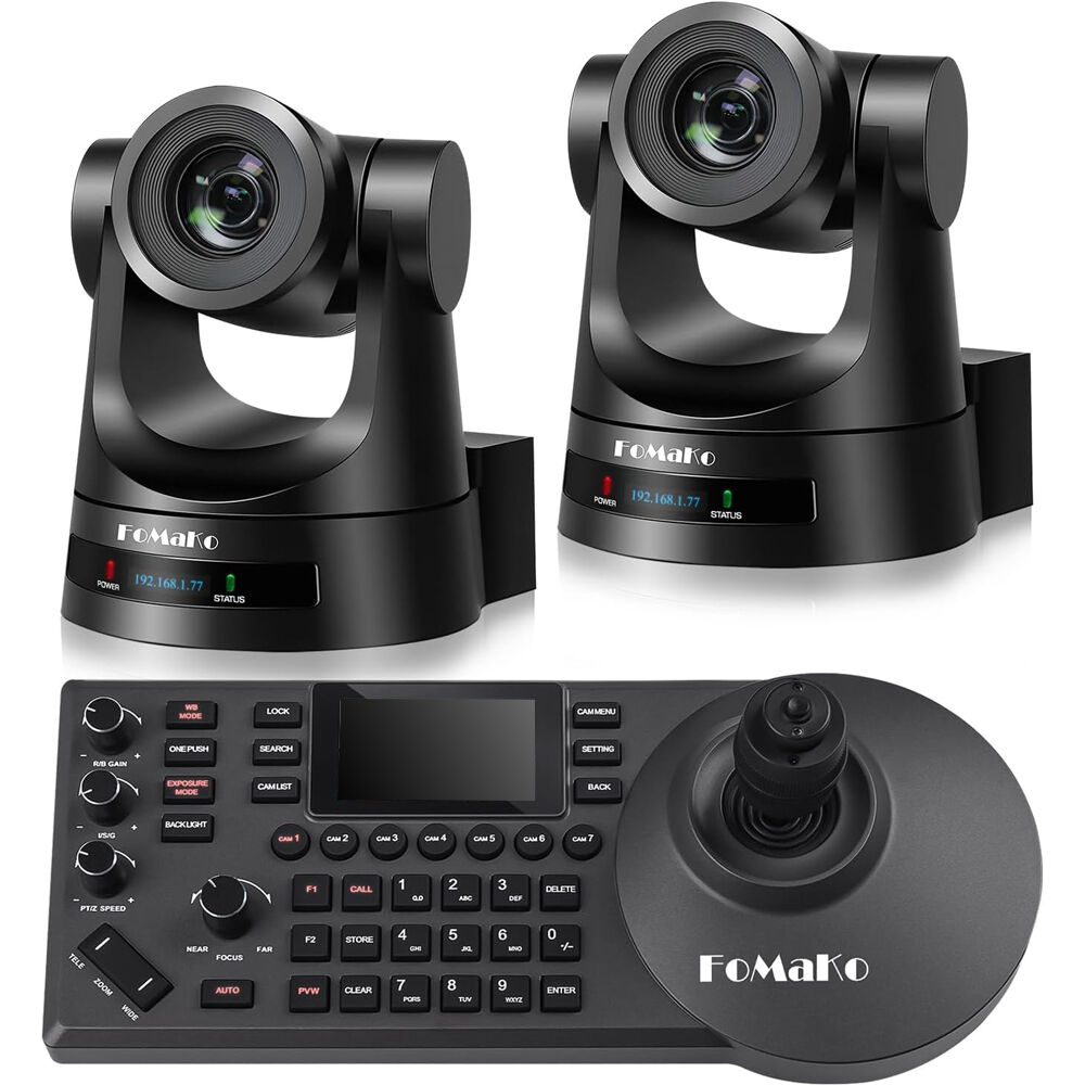 FoMaKo BH302 Bundle de 2 Cámaras PTZ HDMI con Zoom 30x y Controlador