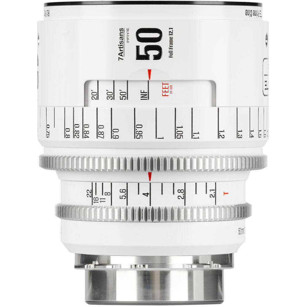 7Artisans Lente Cine INFINTE 50mm T2.1 para Montura ARRI PL, Apertura T2.1 a T22, 46.8° F