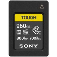 Sony Tarjeta de Memoria CFexpress Type A TOUGH 960GB - Velocidad de Lectura 800 MB/s, Velo