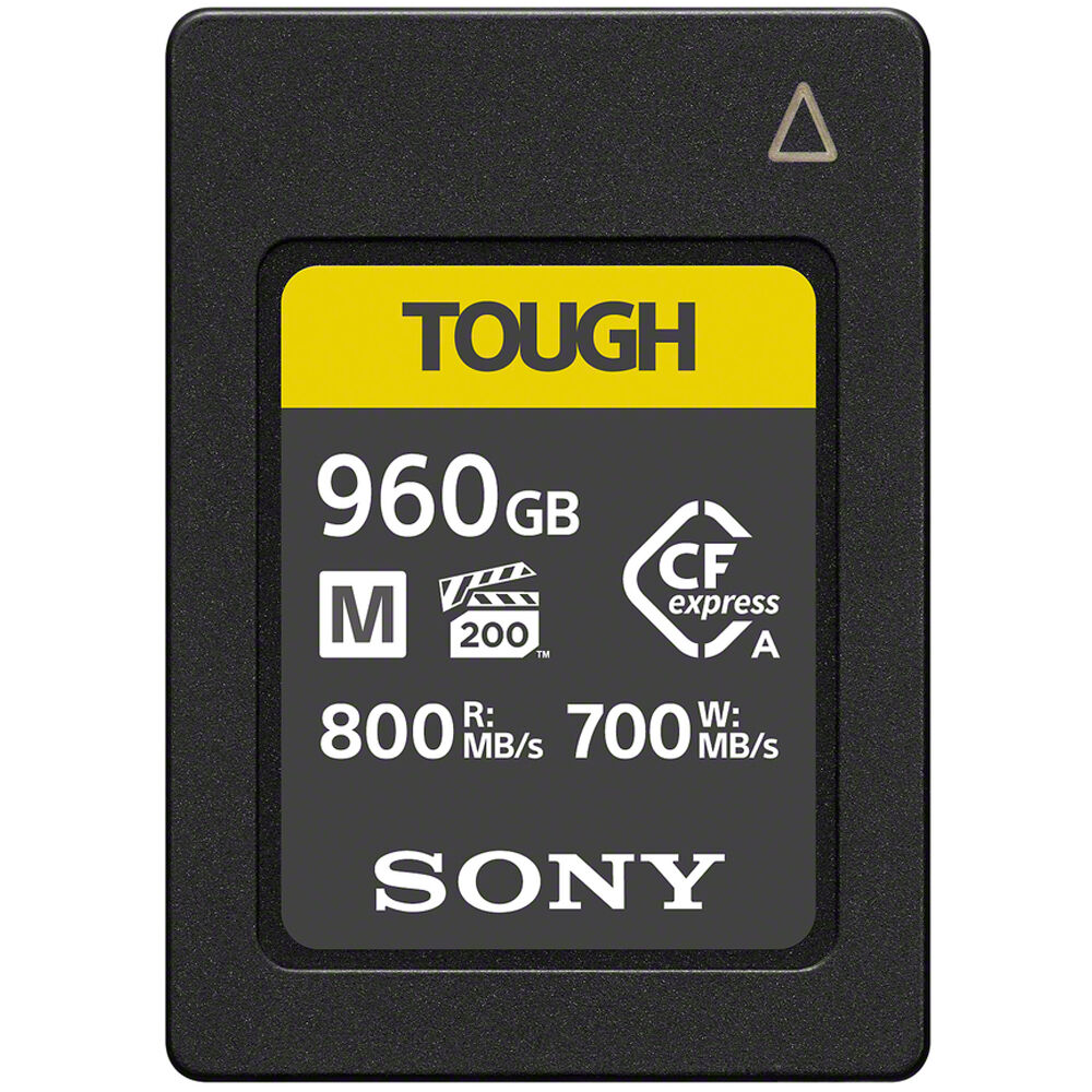 Sony Tarjeta de Memoria CFexpress Type A TOUGH 960GB - Velocidad de Lectura 800 MB/s, Velo