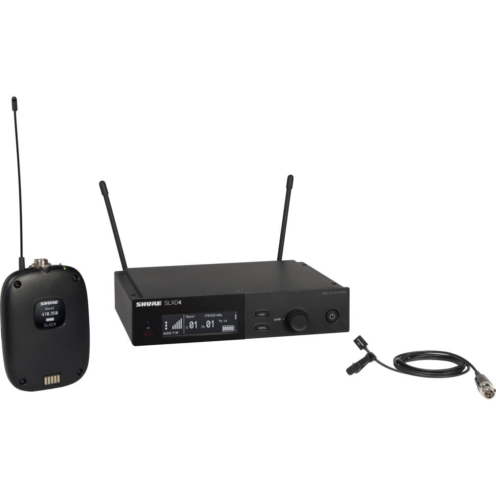 Shure SLXD14/93 Sistema de Micrófono Lavalier Inalámbrico Digital Omnidireccional WL93,