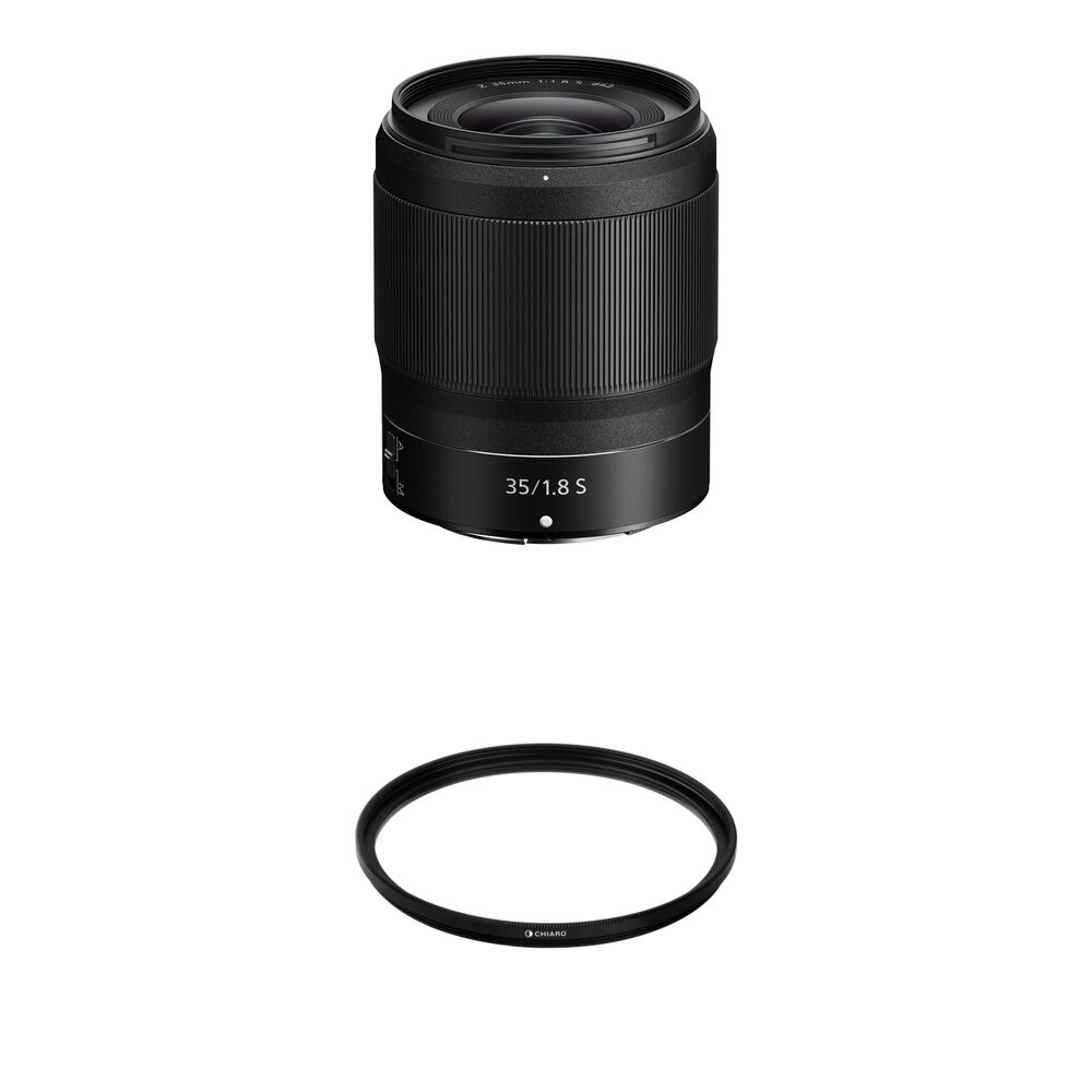 Nikon NIKKOR Z 35mm f/1.8 S - Lente Z-Mount FX con Filtro UV 62mm
