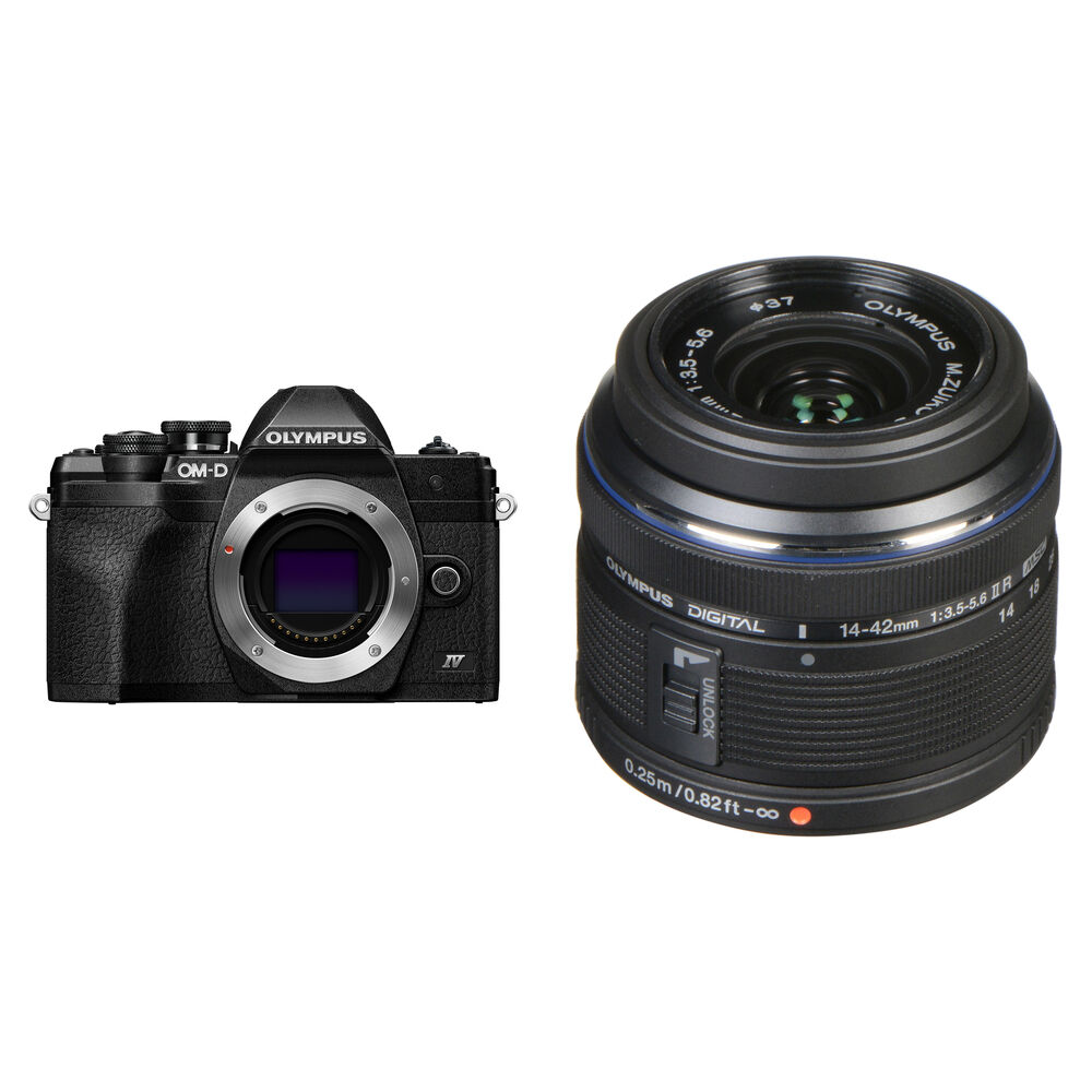 Olympus OM-D E-M10 Mark IV Cámara Mirrorless con Lente M.Zuiko 14-42mm f/3.5-5.6 II R