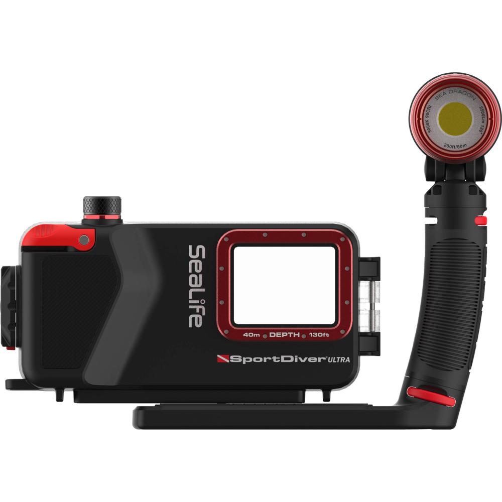 SeaLife SportDiver Ultra Housing Pro Set con Luz Sea Dragon 2500 para Smartphone - Compati