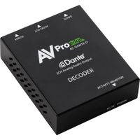 AVPro Edge Decodificador Dante 2 Canales - Conversión Analógica Sin Pérdidas, Soporta A