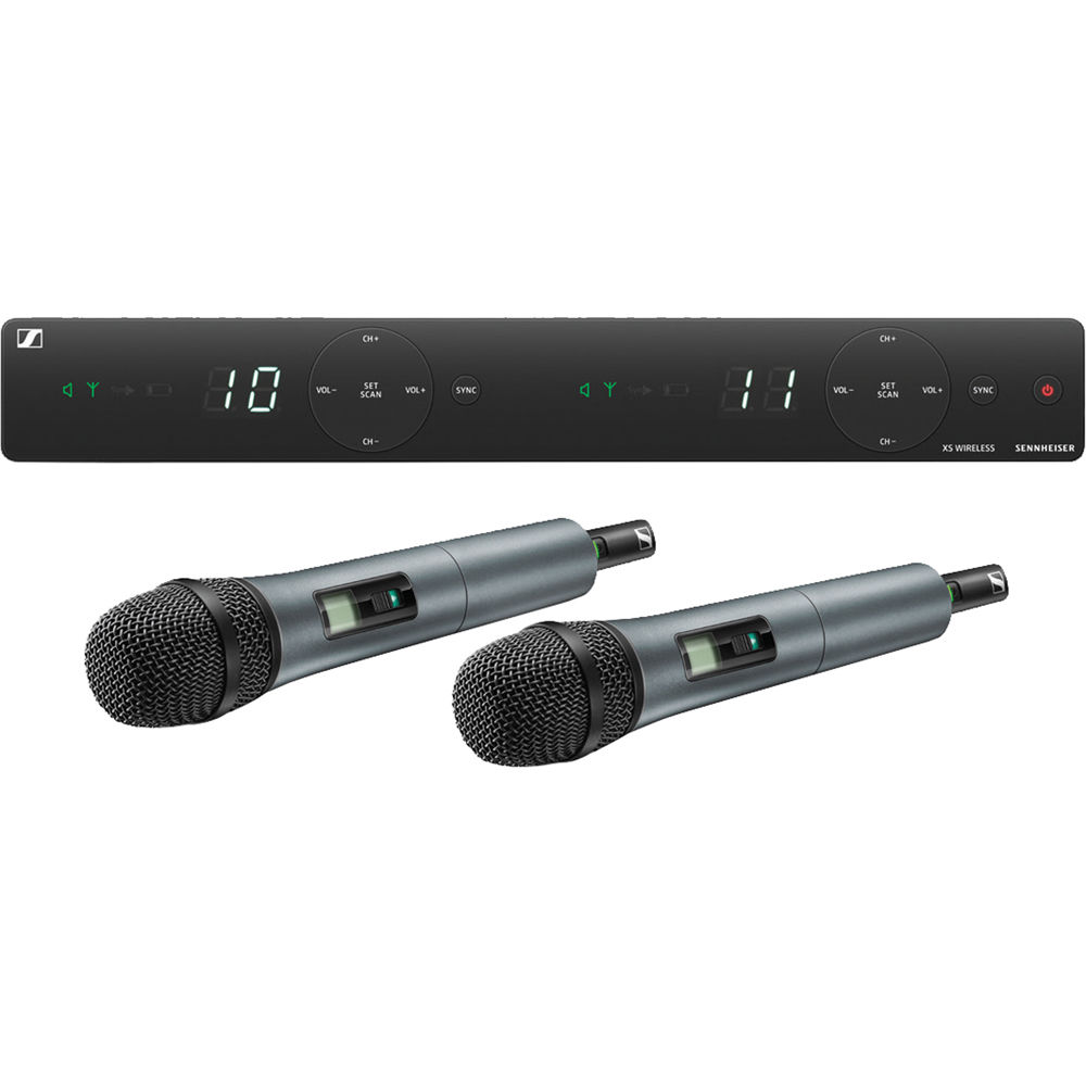 Sennheiser XSW 1-835 Set Doble Vocal con 2 Micrófonos de Mano 835, Receptor EM-XSW 1, Res