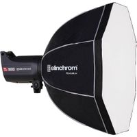 Elinchrom Rotalux Deep Octabox 27.5"" Softbox 8-Sided con Interior Plateado y Difusores Rem