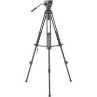 Libec TH-X Sistema de Cabezal y Trípode - Capacidad de 9 lb, Base de 65mm, Altura Ajustab